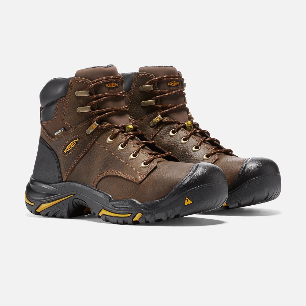 Botas de Trabajo Keen Mexico Marrom - Hombre Mt Vernon 6\" (Soft Toe) - NY3610854